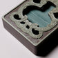 松花江緑石 曽面紋石匣硯 5吋