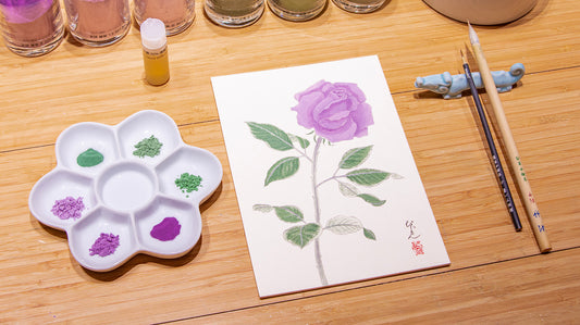 ［入門］岩絵具で花をえがく（ばら） 26/05/10
