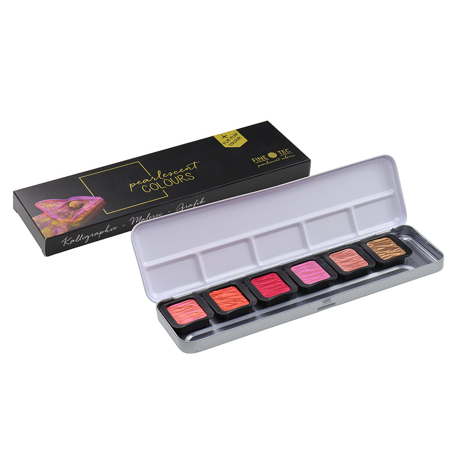 ファインテック F0603 パールカラー水彩絵具 6色セット - pigiment.live